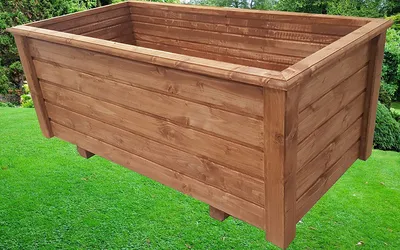 Produktbild von Hochwertiger ClassiV lasiert Außenmaße 50 x 30 x 26 cm Blumenkasten Hochbeet Pflanztrog Nr. PK - REAL-1753