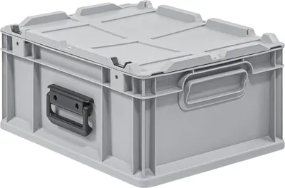 Produktbild von Eurobox NextGen Portable  Germany | HxBxT 18,5x30x40cm |16 Liter | Grau | Eurobehälter, Transportbox, Transportbehälter, Stapelbehälter