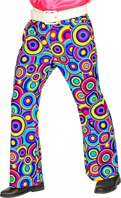 Produktbild von Blaue 70er Jahre Herrenhose als Kostümzubehör Größe: S/M