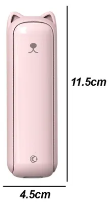 Produktbild von Handventilator, 3-in-1-Handventilator, tragbarer, per USB aufladbarer Taschenventilator, batteriebetriebener Ventilator mit Powerbank
