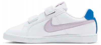 Produktbild von Nike Tennisschuhe 833536108 Naturleder WEISS/PINK/BLAU Fischgrätenprofil