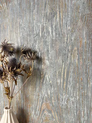Produktbild von NEWROOM Tapete Grau Vliestapete Holz - Holztapete Modern Hellgrau Gold Brett Balken Holzwand Rustikal Naturholz