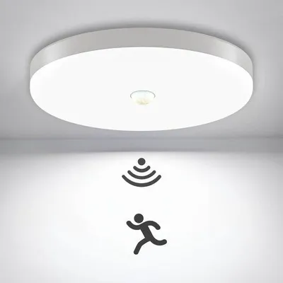 Obrázok produktu pre Stropné LED svietidlo v studenej bielej farbe, 18 W, s pohybovým senzorom, okrúhly tvar