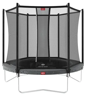 Produktbild von BERG Trampolin Favorit Regular 200 + Sicherheitsnetz Comfort Stahlrahmen Grau