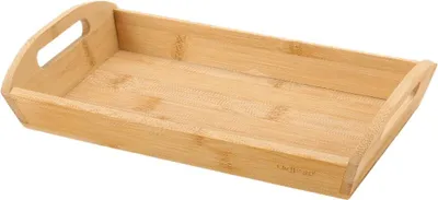 Produktbild von Bambus Tablett - Brotkorb & Obstschale mit Griffen - Modern & praktisch