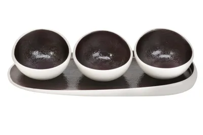 Produktbild von Cosy & Trendy Servierset Aubergina 38,5 x 14,5 cm