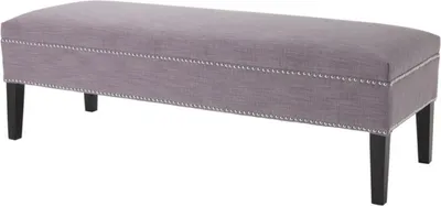 Produktbild von Casa Padrino Luxus Sitzbank Lila 140 x 50 x H. 45 cm - Luxus Qualität