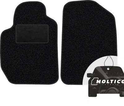 Produktbild von moto-MOLTICO Vorne Fußmatten Auto Velours Autoteppiche Schwarz Automatten Set 2-teilig passend für Toyota Camry 1990-2001