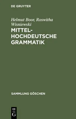 Produktbild von Mittelhochdeutsche Grammatik