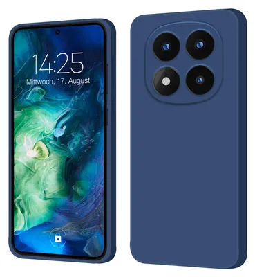 Produktbild von Hülle für Xiaomi Redmi Note 14 Pro+ 5G Case Cover Bumper Smartphone Softgrip Schutzhülle Farbe: Blau