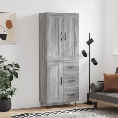 Zdjęcie produktu dla vidaXL Deska barowa szara sonoma 69,5x34x180 cm Materiał drewnopochodny