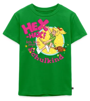 Produktbild von Spreadshirt Bibi Blocksberg Ich Bin Jetzt Ein Schulkind Kinder Premium T-Shirt, 110/116 (4 Jahre), Grün