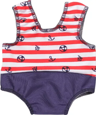 Zdjęcie produktu dla Kostium kąpielowy dla lalek Schwenk navy - ubranka dla lalek 36-40 cm