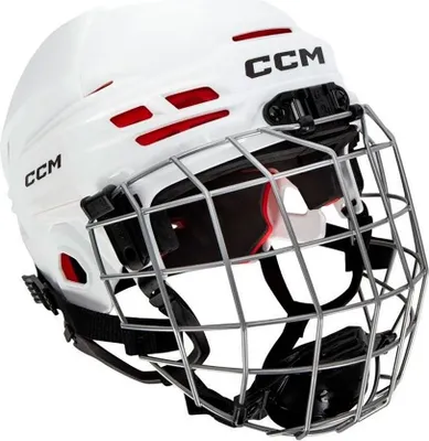 Produktbild von Ccm Combo Ht70c Tacks Youth Hockeyhelm Weiß  Weiß One Size