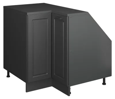 Produktbild von Eck-Küchenschrank für Dachschrägen Vicco R-Line Anthrazit Landhaus 75.6 cm mit 1 Tür, Schrankkorpus 60 cm Tiefe, Model 60321
