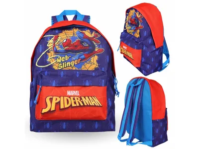 Obrázek produktu pro MARVEL SpiderMan tmavomodrý batoh pro chlapce, školní batoh 29x24x9 cm