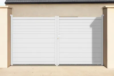 Produktbild von Flügeltor 4m CARPATIA H.160 Weißaluminium