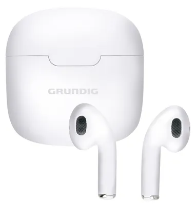 Produktbild von Grundig Bluetooth Kopfhörer – In Ear Earbuds 200 mAh – Ohrhörer mit 3 Stunden Wiedergabezeit – Kabellose Kopfhörer für freihändiges Telefonieren – inkl. Ladeetui USBC-Ladekabel