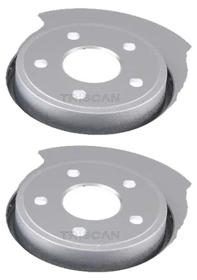 Image de 2 disques de frein TRISCAN avant pour véhicules sans pack sport 8120 101023c