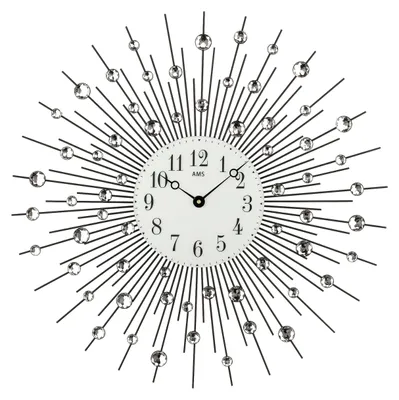 Produktbild von AMS Quarz-Wanduhr, Quarzwerk, D60x4cm, 9380