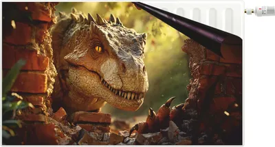 Produktbild von Magnetische Heizkörperabdeckung Dinosaurier