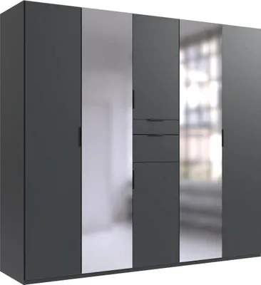 Immagine prodotto di Armadio a porte battenti Moldau con specchio, finitura a scelta: grafite