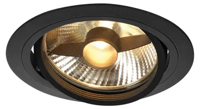 Obrázek produktu pro SLV 113550 NEW TRIA ES111 ROUND Vestavné světlo matně černé max. 75W včetně listových pružin
