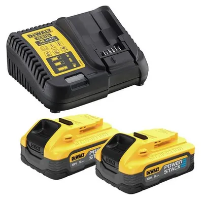 Image de Starter-Kit 18V Powerstack (2x5,0 Ah) avec chargeur - DCB115H2-QW