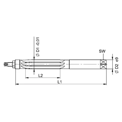 Obrázok produktu pre Beck Ručný výstružník DIN859 HSS 5,0 mm