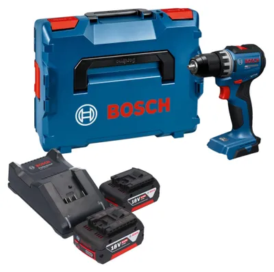 Immagine prodotto di Trapano avvitatore a batteria Bosch GSR 18V-52 Professional 18 V 70 Nm brushless + 2 batterie da 5,0 Ah + caricabatterie + L-Boxx