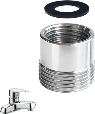 Productafbeelding van Aansluiting voor wasmachine, messing, 1/2 IG naar 3/4 AG, schroefdraadadapter voor kraan en slang voor wasmachine, reductie 3/4 naar 1/2 inch