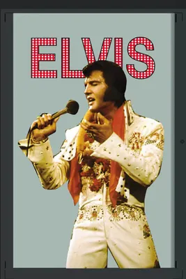 Produktbild von KS18 Presley, Elvis - Weiße Kleidung - Bedruckter Spiegel