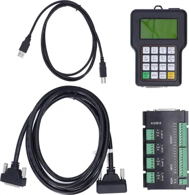Obrázek produktu pro 3palcový LCD 4osý řadič gravírovacího stroje, DSP rukojeť, dálkové ovládání se 16 tlačítky