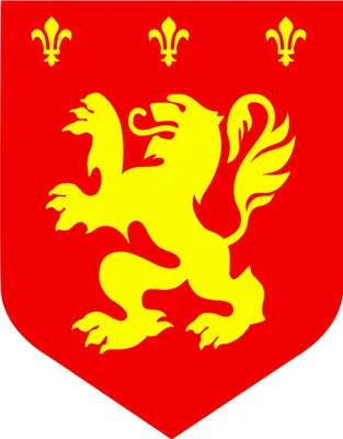 Produktbild von Raum Dekoration Mittelalter Wappen rot-gelb - Einheitsgröße