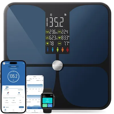 Zdjęcie produktu dla Cyfrowa waga Bluetooth Lepulse FI2016LB z analizą ciała BMI POWYSTAWOWY