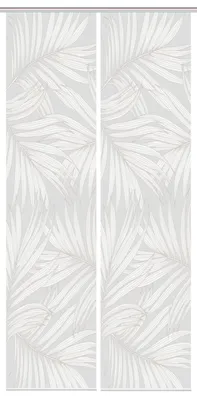 Produktbild von PACEY Schiebegardine, halbtransparente, 260x60 cm, taupe, palmendruck