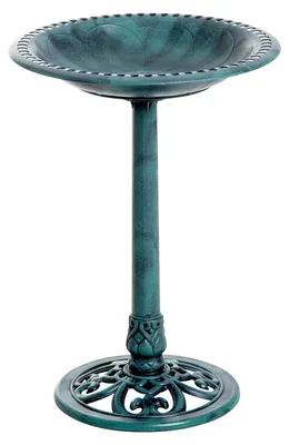 Produktbild von Vogeltränke Vogelbad mit Ständer 69,5 cm für Wildvögel, Vogelfutterspender & Wildvogeltränke für Garten und Balkon