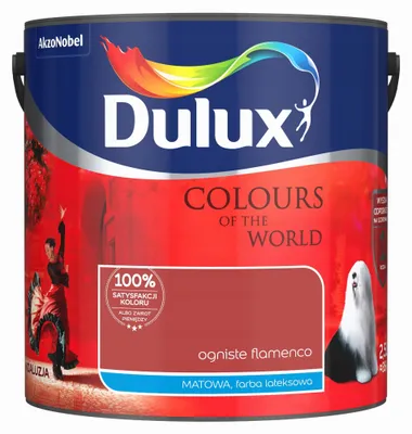 Produktbild von Latex-Wandfarbe Innen matt Feuriges Flamenco 2,5 L – abwaschbar, hohe Deckkraft