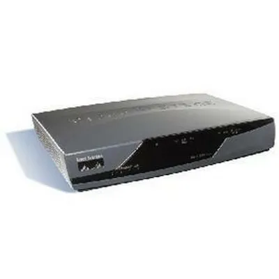 Produktbild von Cisco Integrated Services Router 851W (Wireless), 100 Mbit/Sek, 802.11b, 802.11g, 1 Mbit/Sek, Ethernet (RJ-45), Wi-Fi, IEEE 802.11b, IEEE 802.11g, IEEE 802.11i, IEEE 802.1D, IEEE 802.1x, IEEE 802.1x, RIP-1, RIP-2