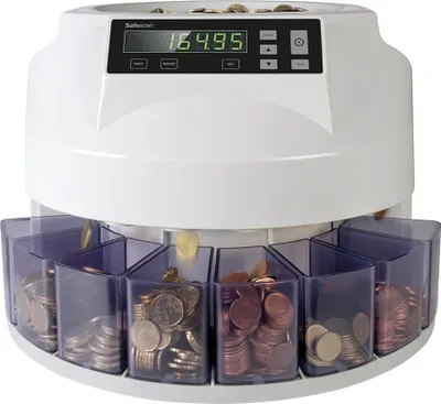 Produktbild von Safescan Euro-Münzzählgerät "Safescan 1250" grau