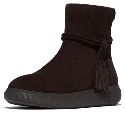 Zdjęcie produktu dla Fitflop Iq-comff Tassel Suede Ankle Boots Brown EU 37 damskie 37