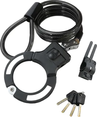 Immagine prodotto di BE COOL lucchetto a manetta 3 chiavi 1m di cavo per bici/scooter nero