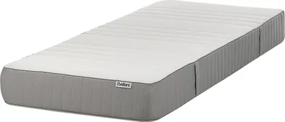 Produktbild von BELIANI Schaumstoffmatratze Hart Weiß u. Grau Memory Schaum 80x200 cm 20 cm Hoch mit Abnehmbarem Bezug Reißverschluss 7 Zonen Matratze für Einzelbett