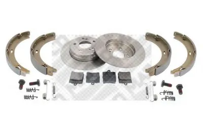 Produktbild von MAPCO Bremsenset Hinten Bremsscheiben Beläge Satz passend für MERCEDES-BENZ C-Klasse Limousine (W203) 278mm
