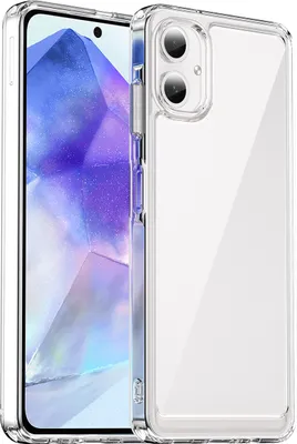 Image de Etui pour Samsung Galaxy A06 transparent, étui de protection antichoc en silicone TPU Transparent