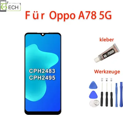 Produktbild von Für Oppo A78 5G CPH2483 LCD Display Touchscreen Bildschirm mit werkzeuge