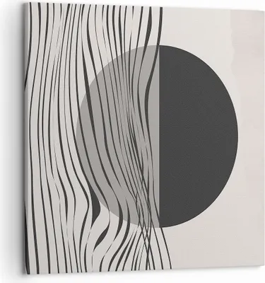 Produktbild von Bild auf Leinwand - Leinwandbild - Einteilig - Figuren Formen Geometrie - 50x50cm - Wand Bild - Wanddeko - Wandbilder - Leinwanddruck - Bilder - Wanddekoration - Leinwand bilder - AC50x50-4964