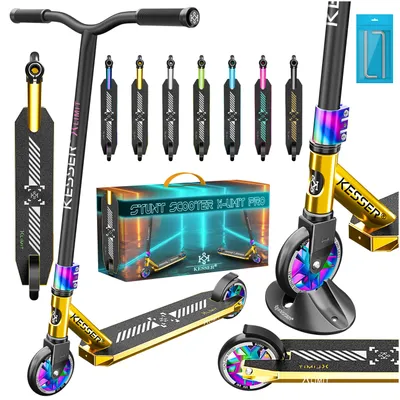 Produktbild von KESSER® Stunt Scooter X-Limit-Pro 360° Lenkung Funscooter Stuntscooter mit Ständer ABEC 9 Kugellagern, 110 mm PolyurethanRäder , Kickscooter Tretroller Cityroller Trick Roller für Kinder Erwachsene
