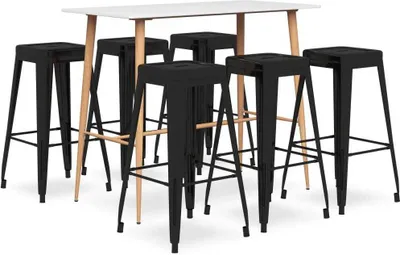 Produktbild von 7-tlg. Bar-Set Weiß und Schwarz