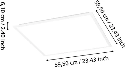Obrázok produktu pre EGLO Moradillo-Z, 1 žiaroviek, LED, 4400 lm, IP20, Biela